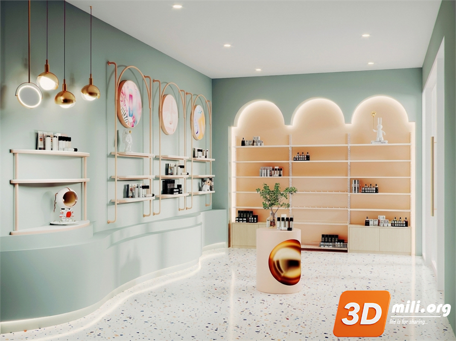 Cosmetic Store Skp Files 